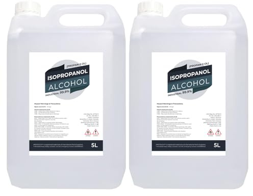 PROTOUCH Isopropyl Alcohol IPA 99.9% 5L Cleaning Disinfecting Industrial Use Isopropanol - Multi-variation (10 LITRE)