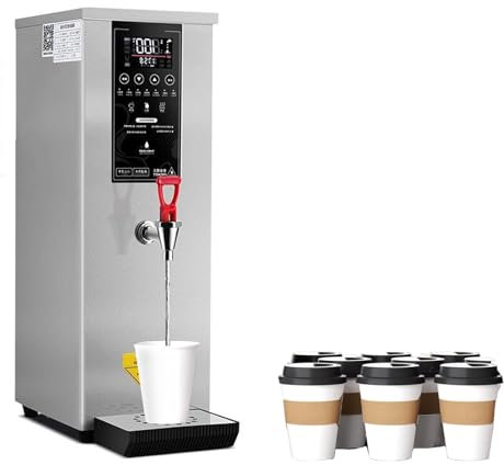 Dispensador De Agua, Hervidor De Agua Comercial De 3000 W Con Tubo De Calentamiento De Acero Inoxidable, Calentador De Agua EléCtrico De Calentamiento RáPido Paso A Paso De 60L/H, 25L,Silver