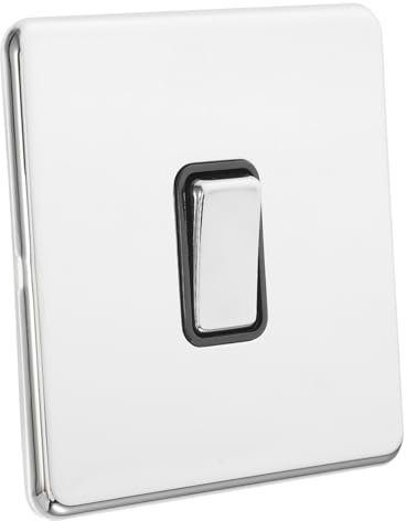 Homoyoyo À Bascule Acier Brossé Bouton Argenté Design Moderne Pour Usage Résidentiel Et Commercial Sans Vis