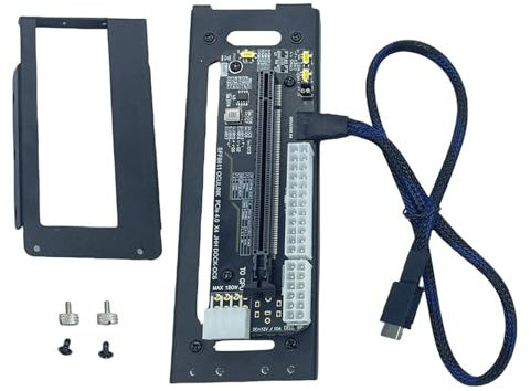 Ldabrye Soporte EGPU para portátil NVMe para tarjeta gráfica externa GPU, tarjeta de expansión PCIE 4.0X4 64G