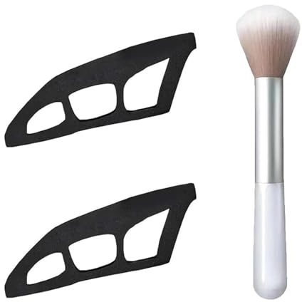 Boluoboluomi 3 Stück Lidschatten-Werkzeuge, 2025 Neue Lidschatten-Führungswerkzeuge, Augen-Make-up-Hilfe mit Pinseln und Schablonen