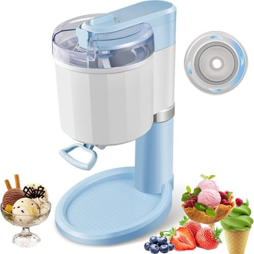 XGHDPBM 1000 ml automatische Softeismaschine, Haushalts-Softeismaschine, Frozen-Joghurt-Sorbet- und Dessertmaschine, leicht zu reinigen, for Zuhause, Bar, Café, Küche
