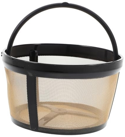VILLCASE Filtro Del Caffè Cestino Filtro Filtri Per Caffettiera Tazza Portafiltro Caffè Acciaio Inossidabile Marrone