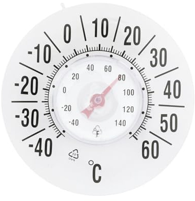 Temperaturmessgerät für den Innen- und Außenbereich, kabellos, mit Display, analoge , für Fenster, Küche, Zimmer, Garten, Garage, Wohnung, Gewächshaus