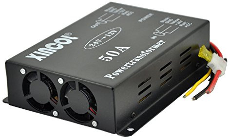 XINCOL compatto e ad alta efficienza 24V DC a 12V 50A 600W Volt Reducer step-down Buck Converter con Full trasformatore protezioni in memoria e Linea