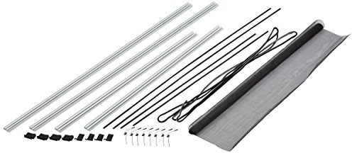 hecht international Fliegengitter Fenster Master Slim, 1 Stück, Weiß, 80 x 100 cm, 100690501-VH