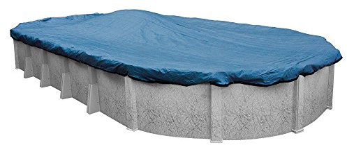 Robelle 541218-ROB - Cubierta Ovalada de Malla para Piscinas instaladas por Encima del Suelo, 12 x 18 pies, 01 - Azul