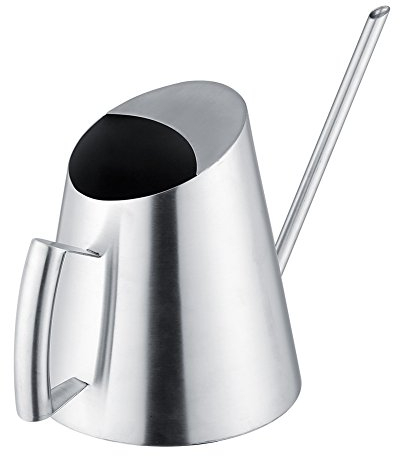 Gießkanne Modern Style 1500ML Edelstahl Long Mouth Watering Pot für Home Office Zimmerpflanzen Blumen Outdoor Gärten