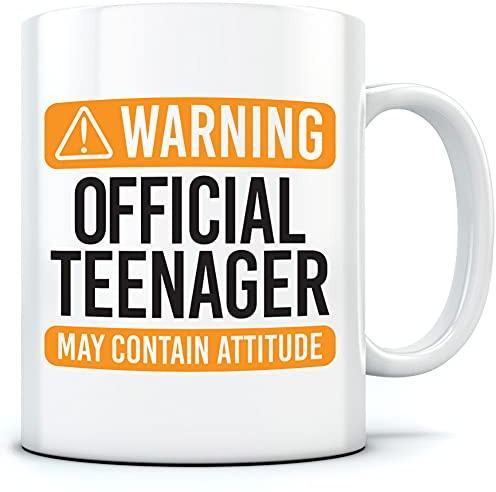 HotScamp Official Teenager Tea and Coffee Mug - Boys and Girls Birthday Presents - Funny Mugs for Teenagers - 13th Birthday Cool Stuff for Boys and Girls - Ceramic Tea Cup for Teens