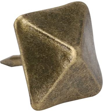 Chiodo per porte da tappezzeria, stile retrò 50 pezzi Chiodo per porte da tappezzeria Forniture artistiche per artigianato in pelle per buoni(Lunghezza laterale 19 mm * lunghezza totale 20 mm)