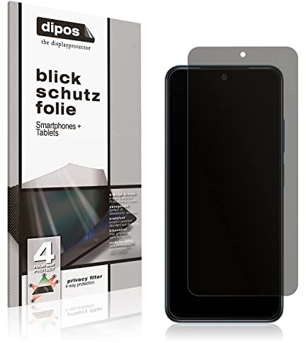 dipos Blickschutzfolie für Xiaomi Redmi Note 11 4G | Displayschutz matt mit 4-Wege Sichtschutz-Effekt, Privacy Filter, passt perfekt, kratzfest, blasenfrei, selbstklebend