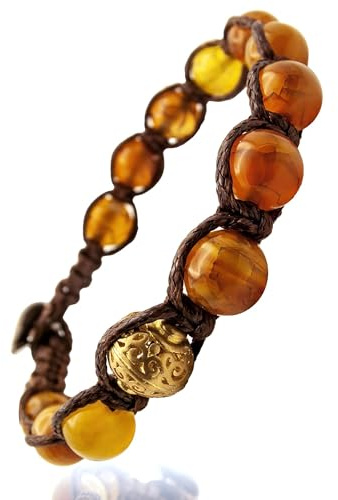Samsara Buddhistiskt tibetanskt armband – shamballa med draksten – vaxad bomullstråd, Taglia unica, Bomull Sten, draksten