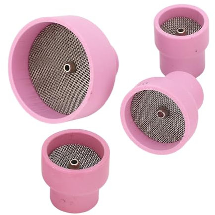 Kit de Gobelet TIG,Kit de Gobelet TIG en Céramique Solide de 4 Pièces Portable avec écran de Filtre en Alliage d'acier Inoxydable