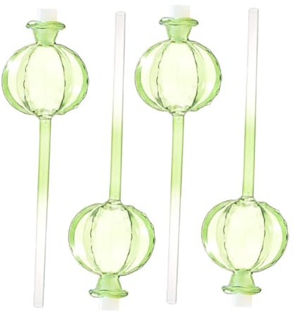 KONTONTY Bulbos De Riego Automático para Plantas De Interior y Exterior Forma De Cactus 4 Piezas Vidrio Transparente Autorriego Lento para Macetas Jardinería El Hogar y Oficina