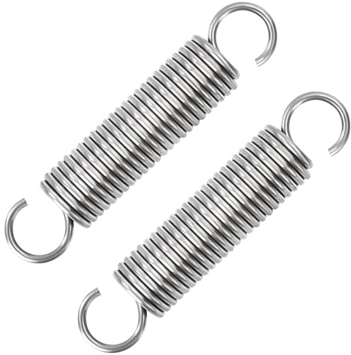 GUNGY Zugfedern mit Haken Edelstahl Zugfeder Spannfeder 75mm Außendurchmesser 16mm Drahtdurchmesser 2,0 mm Maximale Zugkraft 8,80kg 2,0x16x75mm 2 Stück