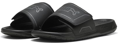 PUMA Unisex ROYALCAT Comfort 2 Slide Sandal, Black-Cool Dark Gray, 10 UK