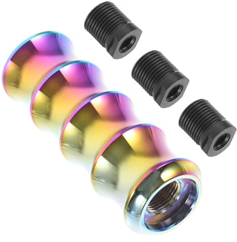 PAMINGONO Schaltknauf Aus Aluminiumlegierung Mit Mattem Oberfläche Und Leuchtender Farbe Kompatibel Mit Vielen Automarken Und Modellen Installieren