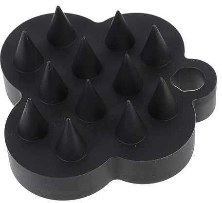 Silikon Haarwaschbürste für Kopfhautmassage und Reinigung, Schwarz | Ergonomisches Design, Sanfte Exfoliation, Tiefenwirksame Massage, Praktisch Aufzubewahren, für Dusche und Haarpflege