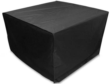 Housses de Meubles de Jardin, Bâche Table Jardin Imperméable et au Vent Anti-UV 420D Tissu Oxford，Protection Salon De Jardin Carré 150x150x75cm