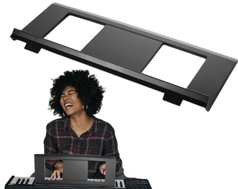 Keyboard Notenständer | Höhenverstellbarer Notenhalter,Stabile Blattführung mit Rutschfesten Gummifüßen für Heimübungen & Bühnenauftritte von Pianisten
