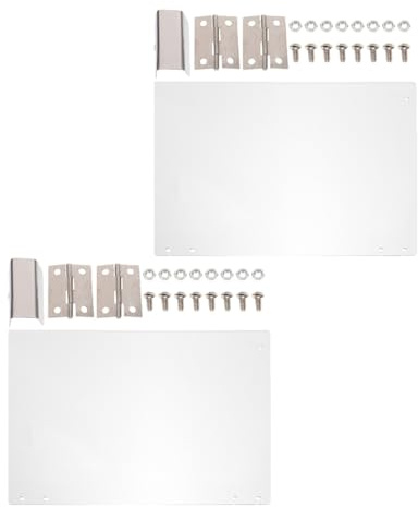 BESPORTBLE Protective Popcorn Machine Baffle Door Panels 36.3x21.5cm Pvc Material Commercial Popcorn Maker Replacement Accessory Left and Right Panels for Kitchen Use 2pcs Set