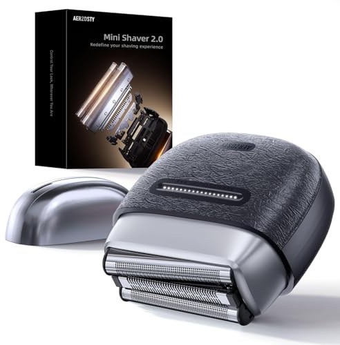 Electric Foil Shavers for Men, 3 Floating Blades for Close & Clean Shaving, Mini Electric Razor for Men with Precision-Compact Body, Waterproof, 90 Min Runtime, Travel Lock