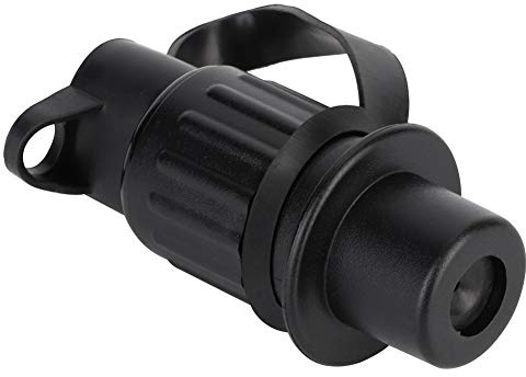 Akozon Adaptador de Conector de Cableado de Enchufe de Remolque Negro de 3 Pines para Conexiones Confiables de Luces de Remolque