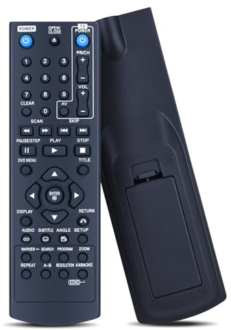 WKOLF AKB35840201 AKB35840202 Telecomando di ricambio per lettore DVD LG DP432H, DP522H, DP542, DP822H, DP932H, DV492H, DVX392, DVX392H, DVX482, DVX482H, DVX492H, DVX492H 582H, DVX692H