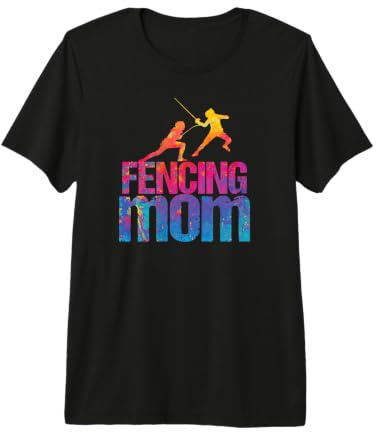 Esgrima Mamá Divertido Esgrima Lucha Esgrima Camiseta Premium
