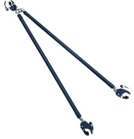 harayaa Trailer Connector Aluminum Alloy Folding Bike Tow Hitch Bar Supports Camping Cart Quick Release Connection Portable Design Suitable for Rear Carrier G, Aluminum and PP