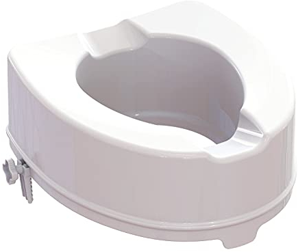 Identidades, Elevador de WC Modelo Ibiza, Forma anatómica cómoda, Fijación rápida y sin herramientas, fácil mantenimiento y desinfección, mejora la seguridad en el inodoro, altura 15 cm, sin tapa