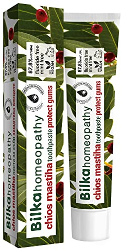 Bilka Homeopathy Zahncreme Chios Mastiha, 75ml | Natürlicher Zahnfleischschutz Zahnpasta, Fluoridfrei, Mentholfrei, Zuckerfrei