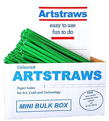 Artstraws MINI School Pack Green Paper Straws Art Straws 250 6mm