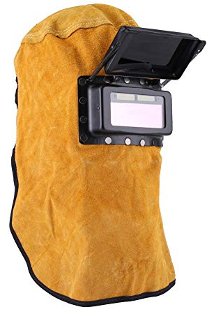 Cuffia per saldatore con filtro oscurante per auto, maschera in pelle durevole, buona qualità