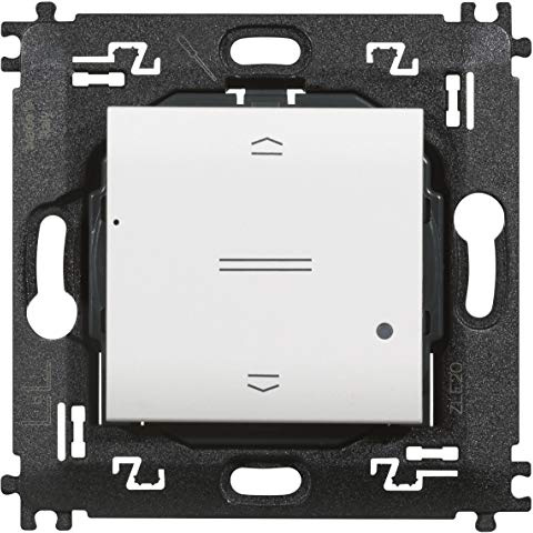 BTICINO Interruttore Tapparelle Wireless Livinglight N4027CW, Interruttore WiFi con Batteria, Controllo da Remoto App Home+Control, Funziona con Alexa, Google Home, Apple Home, Automazioni, Smart Home