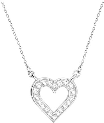 Sofia Milani - Damen Halskette 925 Silber - mit Zirkonia Steinen - Herz Anhänger - 50302