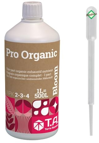 Weedness T.A. Organic Bloom 1 Liter - Grow Dünger Naturdünger NPK Bio Tomaten Gurken Flüssigdünger Organischer