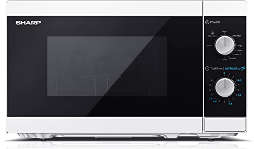 SHARP YC-MG01E-W micro-onde Comptoir Micro-ondes grill 20 L 800 W Noir, Blanc
