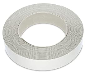 WoodPress® 19mm Matt White Melamine Edging, Pre-Glued Veneer Tape – 7.5m Roll - Iron-On for Easy DIY Application – Will Cover the Edge of a Standard MDF Panel