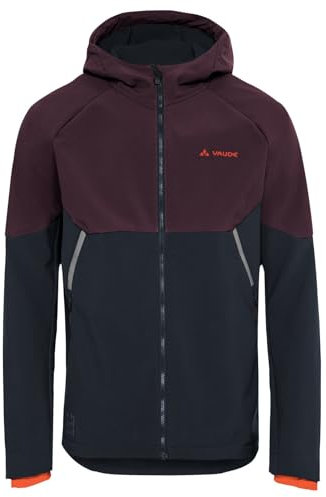 VAUDE Softshell Fahrradjacke Herren Qimsa – Wasserdichte & atmungsaktive Softshelljacke Herren, reflektierende Details, ideal fürs Radfahren im Herbst & Winter - in Braun, Größe: XL