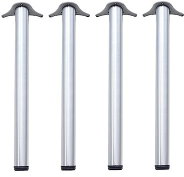 durante® TFD23 Tischbeine Edelstahl V2A 4er Set höhenverstellbar 710mm | Echtes Edelstahl, Inkl. Montagematerial, für Esstische, Schreibtische auch Outdoor