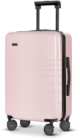 ETERNITIVE - Koffer Mittelgroß I Reisekoffer aus Polycarbonat & ABS I Größe: 64 x 39 x 27 cmI Rollkoffer 64L I Reisetrolley Leicht mit Doppelrollen 360° I Hartschalenkoffer mit TSA-Schloss I Rosa