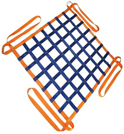 Hangendes Hebenetz - Flaches Nylonnetz, Anhängernetz, Schutznetz Garten, Cargonetz Heavy Duty, Für Treppenhebungsnetz, Frachtnetz, Anpassbar, Last 0,3-3,5 Tonnen ( Size : 4 X 4M/Mesh 20cm/Load 3.5t )