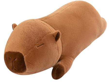 champracer Capibara Plüschtiere Lange Puppen Große Kissen Plüsch Capybara Plüschkissen Kinder Geburtstagsgeschenke Capybara Plüschtiere Niedliche Spielzeuge (50 cm,Braun)