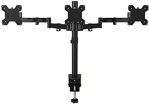 HPTHLY Support de Moniteur à Trois écrans Support de Base d'écran d'ordinateur LCD à Triple écran de Bureau Support d'écran d'épissure de Jeu Support de télévision,