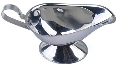 COLLBATH Saucière En Acier Inoxydable Avec Couvercle Capacité Pour Restaurant Lavable Au Lave-vaisselle 8