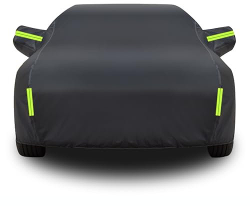 Wasserdicht Autohülle Autoplane Car Cover für 𝖮𝗉𝖾𝗅 Adam 2013-2024, Sommer Vollgarage Autoplane Auto Abdeckplane Outdoor Abdeckung für Regen Sonne Staub(Black,für 𝖮𝗉𝖾𝗅 Adam 2013-2024)