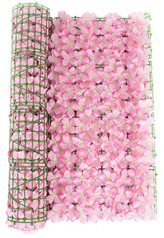 Clôture de lierre artificiel pour jardin et cour - Rouge - 0,3 x 0,9 m - Protection de l'intimité décorative avec haie de lierre - Bouclier d'intimité pour mur extérieur, traverse la frontière