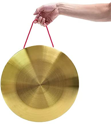 gong klingel percussion instrumente klangschalen 15 cm – 60 cm, bronzefarben, reine Bronze, Gongs und Trommeln, Instrument zur Überschwemmungsverhütung(Color:15cm,Size:)
