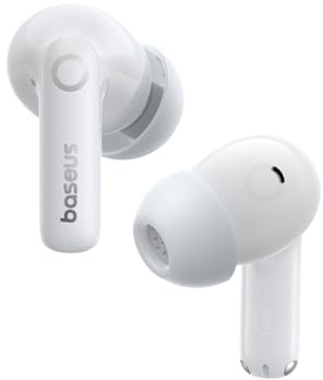 Baseus Bass EP10 Pro Noise Cancelling Wireless Earbuds, Real-Time Adaptive Noise Cancelling, Adaptive Active EQ, LDAC Hi-Res Sound, 6-Mic AI Clear Calls, 55H Playtime, IP55 Waterproof, Bluetooth 6.0